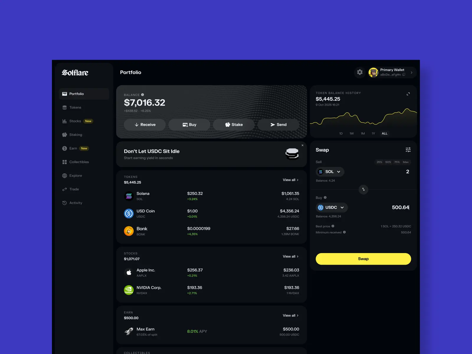 Solflare Web Extension