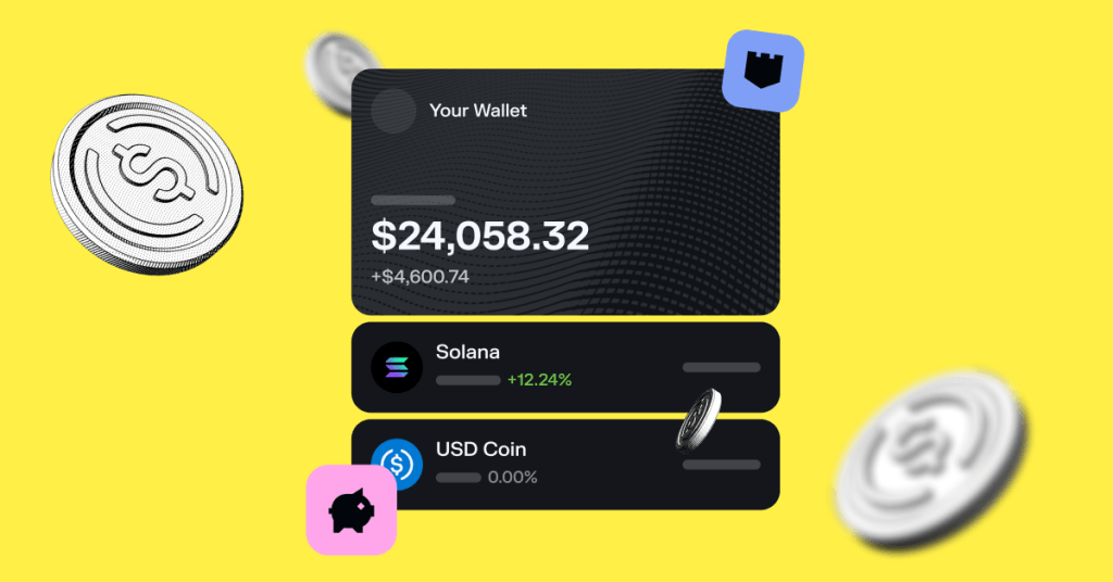 interface of a solana wallet