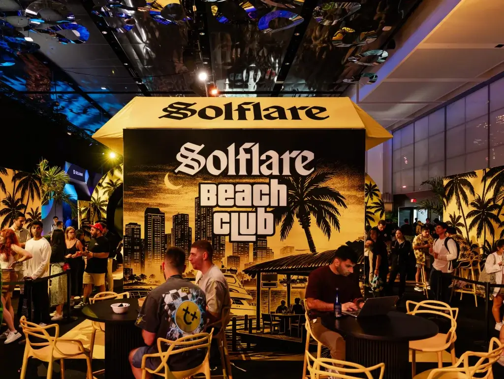Solflare beach club at solana accelerate