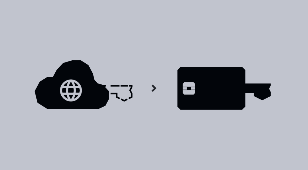 moving private keys from a cloud to an offline hardware wallet