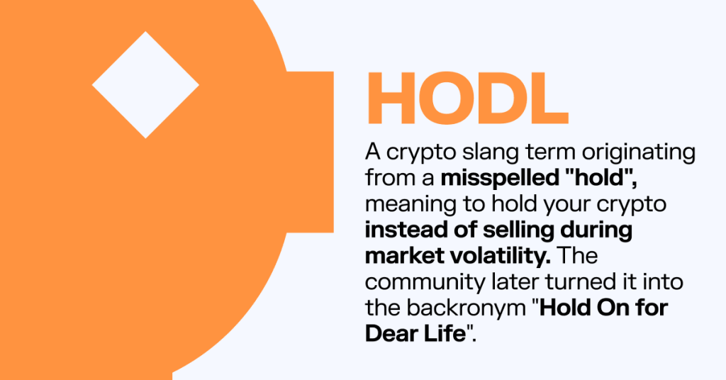 the meaning of the term HODL in crypto
