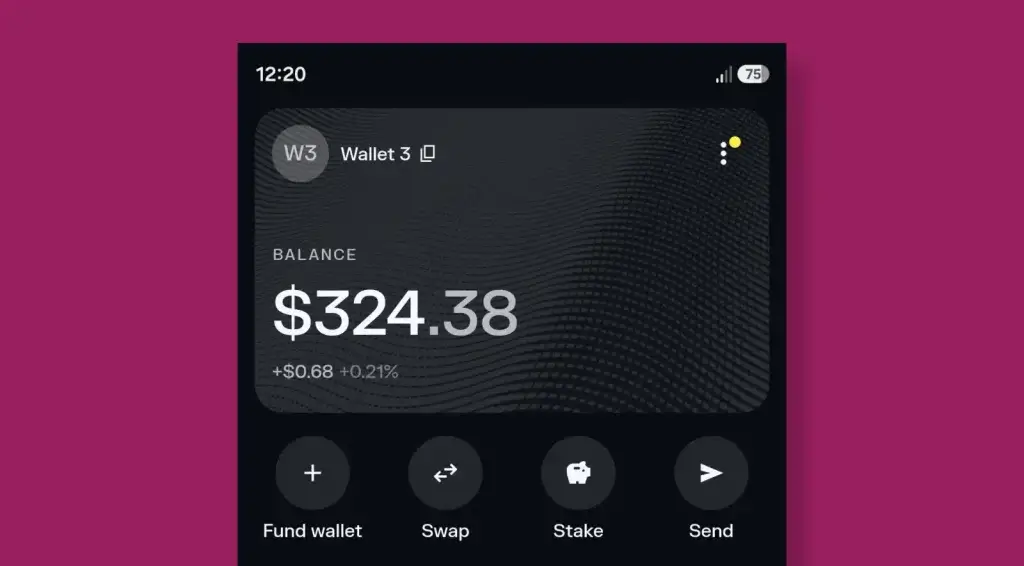 web3 wallet interface