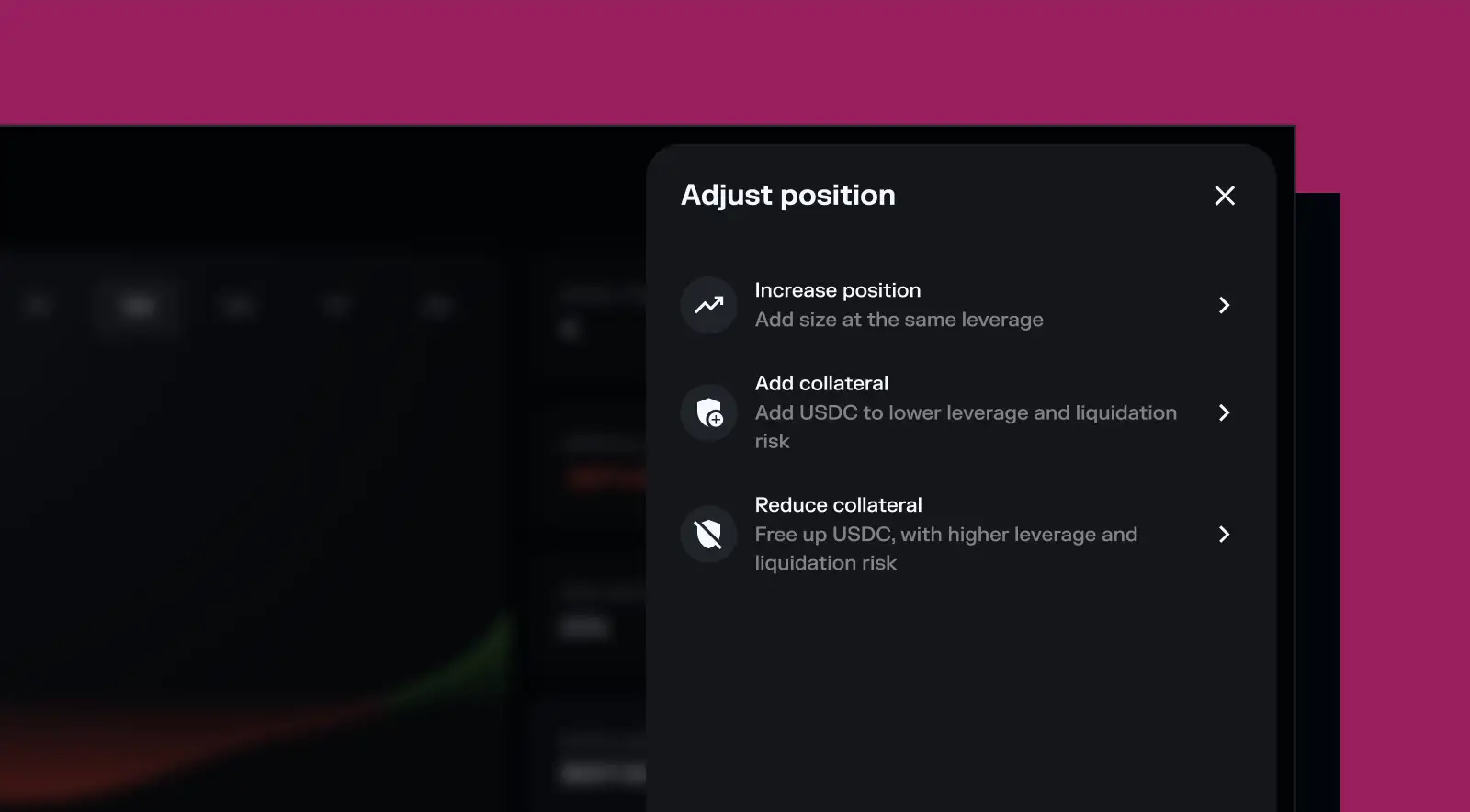 Adjusting your position visual