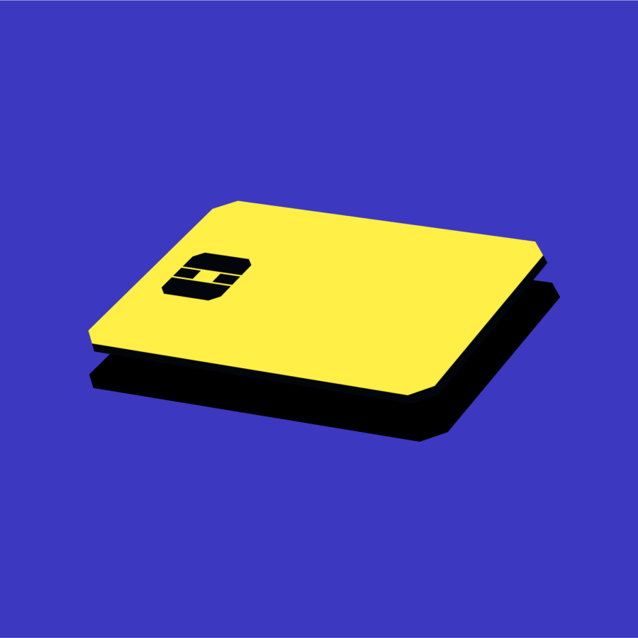 an illustration of a crypto card