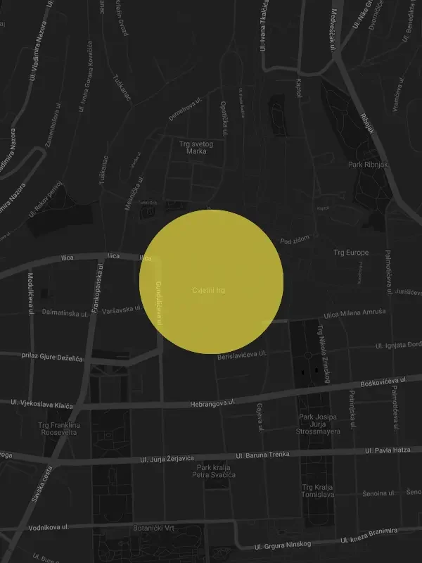 Zagreb, Kroatien map