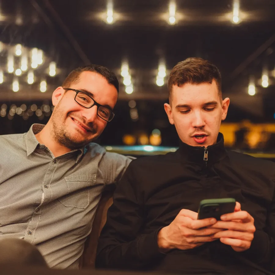 image of colleagues on a yacht