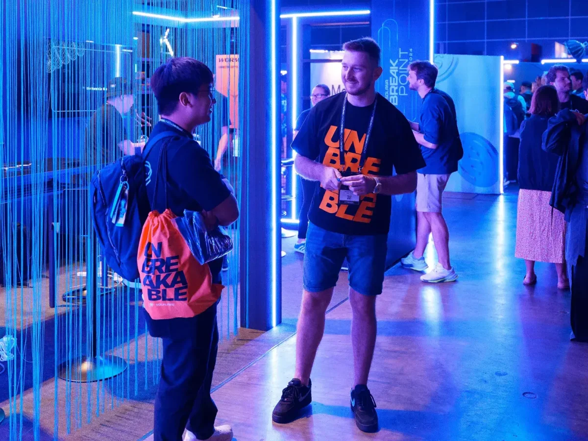 image of colleagues at the event