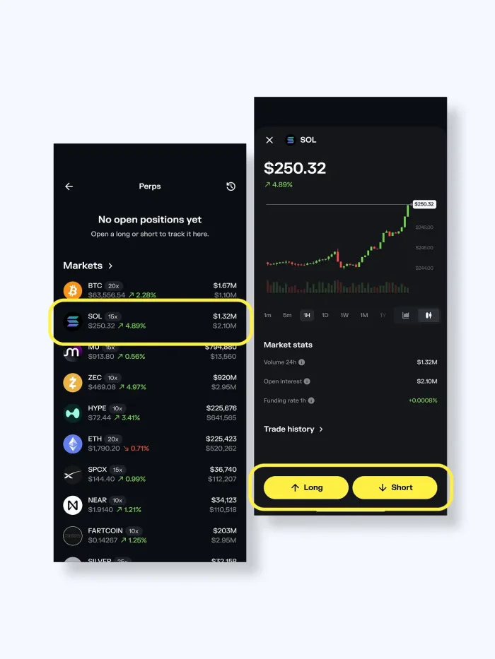 How to Trade Perpetual Futures in Solflare