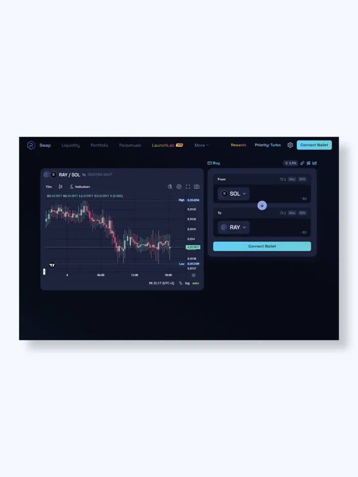 dApp interface